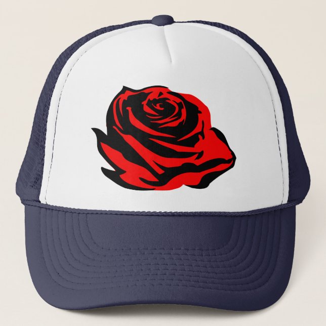 Rose Truckerkappe (Vorderseite)