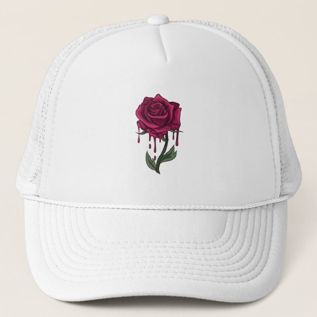 Rose Truckerkappe (Vorderseite)