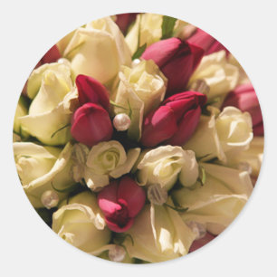 Rose & Tulip Umschlag Aufkleber Stickers