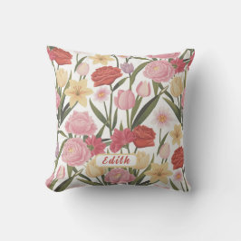 Rose, Tulips und Lilien Kissen