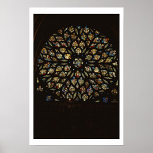 Rose über der Westtür, mit Szenen dezentisch Poster