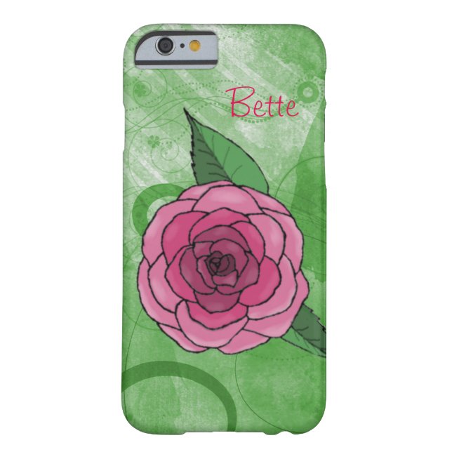 Rose über grünes iPhone 6 Fall Case-Mate iPhone Hülle (Rückseite)