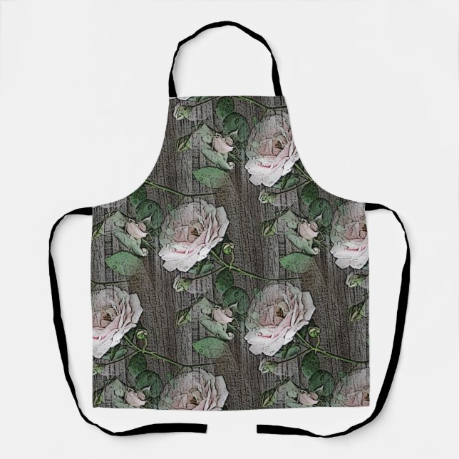 Rose-Überdruck-Schürze Schürze (Vorderseite)