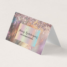Rose Ulrica Parties scintillant Halo Carte de visi