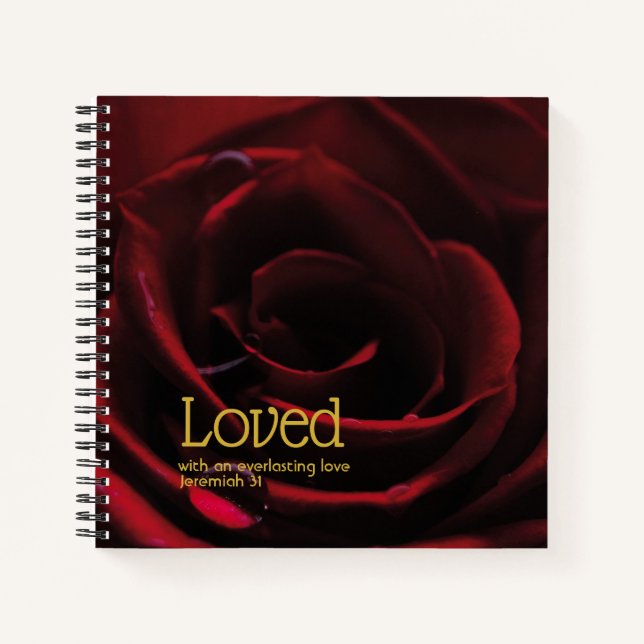 Rose | Unbeständige Liebe | CHRISTLICH Notizbuch (Vorderseite)
