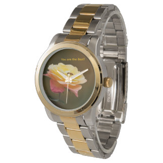 Rose und Biene-Tasche Armbanduhr