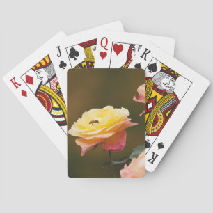 Rose und Biene Tragetasche Spielkarten