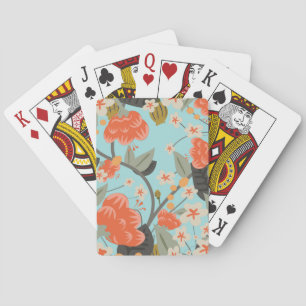 Rose und Blume Vintager Hintergrundbilder Spielkarten