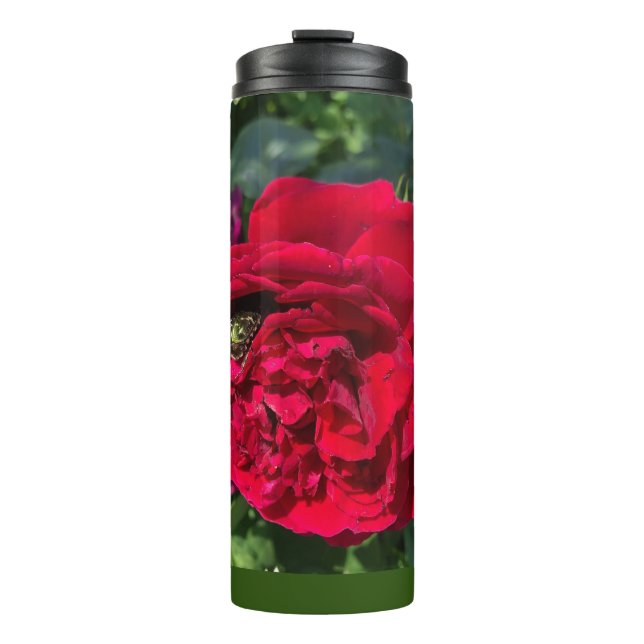 Rose und Bube des Roten Gartens Thermosbecher (Vorderseite)