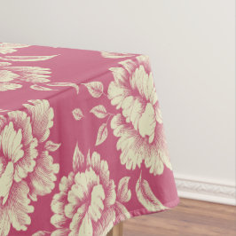 Rose- und Cremepicktoile - französisches Dekor Tischdecke