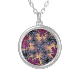 Rose und Fleckchen Versilberte Kette