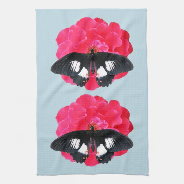 Rose und Frack Handtuch (Vertikal)