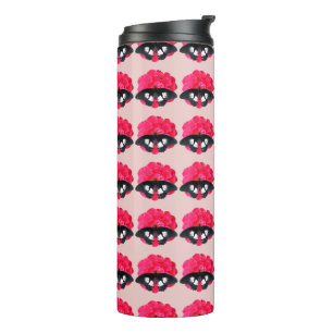 Rose und Frack Thermosbecher