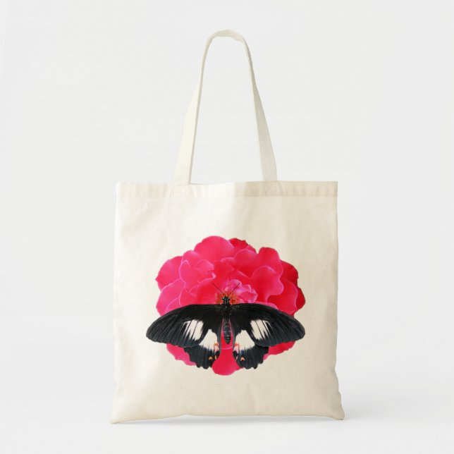 Rose und Frack Tragetasche (Vorne)