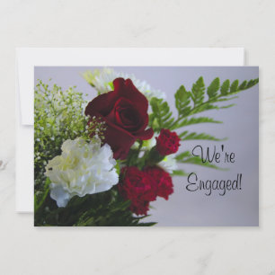 Rose und Gartennelke-Mitteilung Einladung