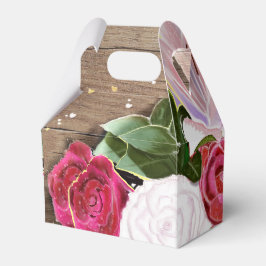 Rose und Gastgeschenk Hochzeiten für Country Chic Geschenkschachtel