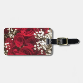 Rose und Gipskraut Gepäckanhänger