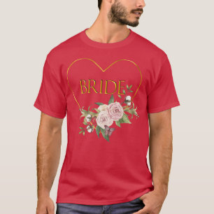 Rose und Herz Brautparty T-Shirt
