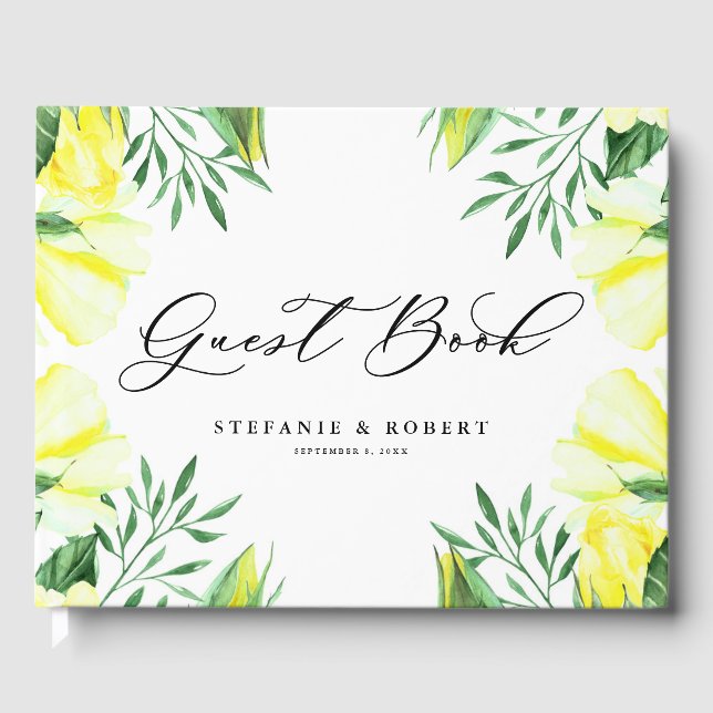 Rose und Hochzeiten von Peonies Gästebuch (Vorderseite)