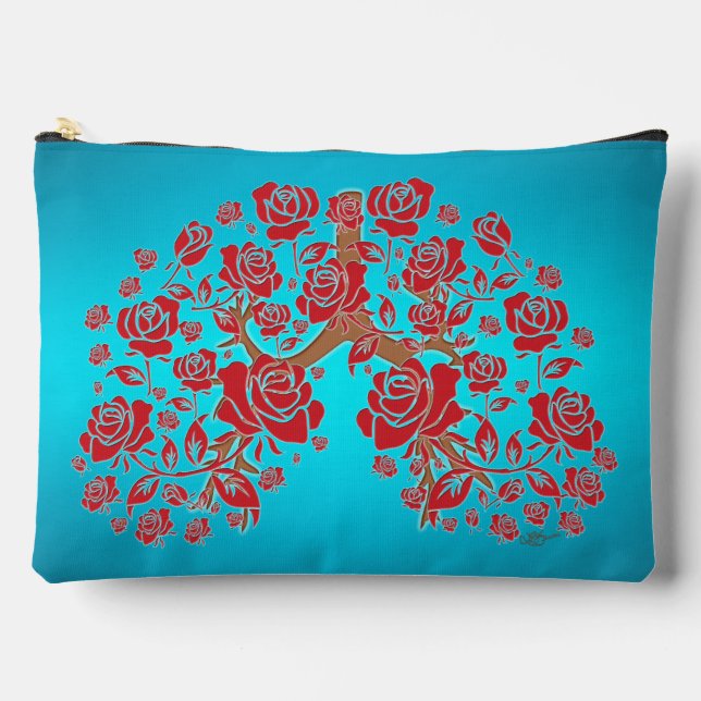 Rose und Hoffnung Zubehörtasche (Vorderseite)