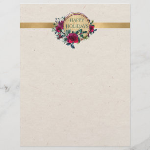 Rose und holzExtravagante Personalisierte Letterhe Briefbogen