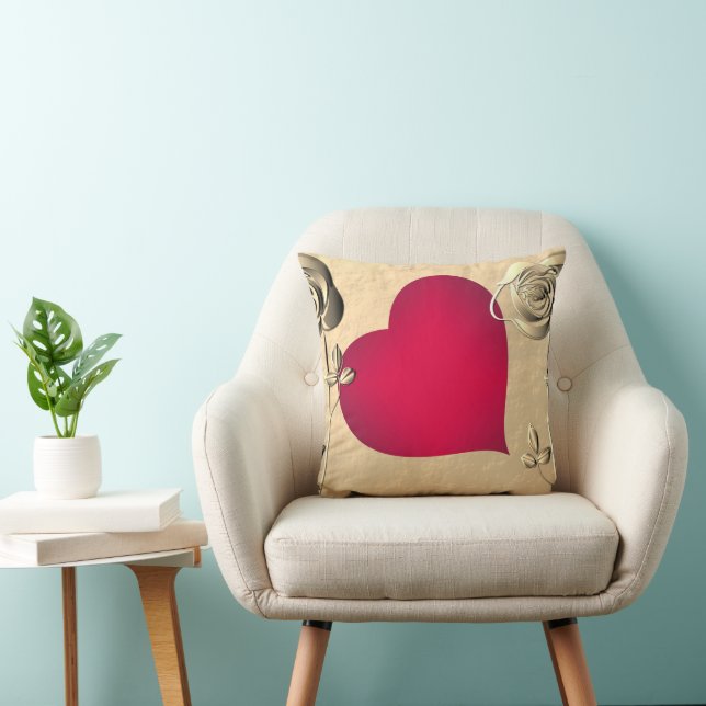 Rose und Hörkissen Kissen (Stuhl )