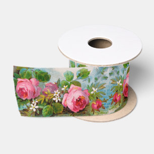 ROSE UND JASMINEN, BLUMENSCHÖNE NATURSCHÖNHEIT LOV SATINBAND