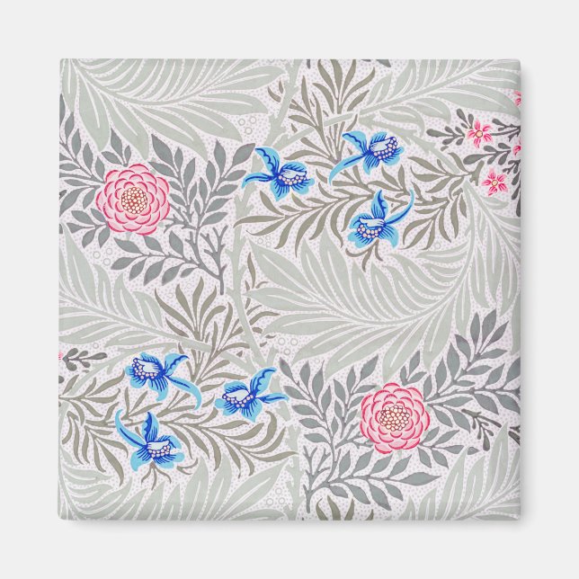 Rose und Larkspur, William Morris Magnet (Vorne)