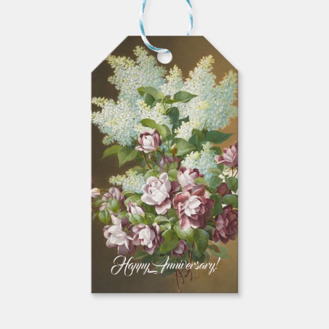 Rose und Lilacs, Niedlich Geschenkanhänger (Vorderseite)