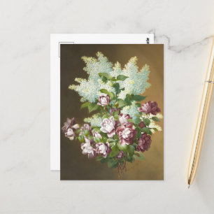 Rose und Lilacs Postkarte