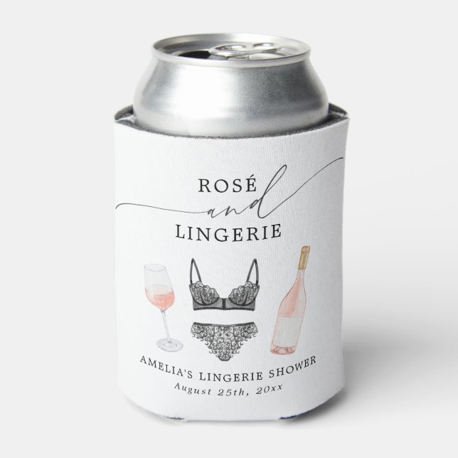 Rosé- und Lingerie-Brautparty Dosenkühler (Kanne Vorderseite)