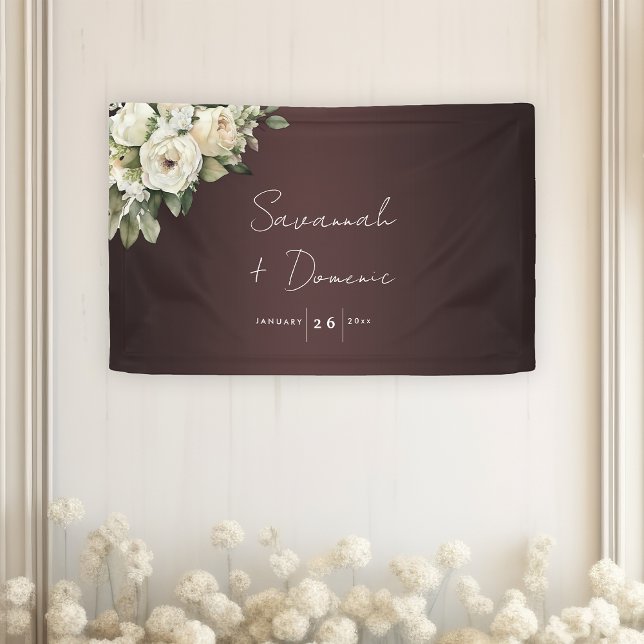Rose und Marsala Wedding Banner (Von Creator hochgeladen)