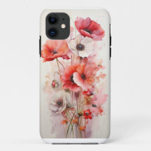 Rose und Mohnblumen - Rose - Rosa Fall