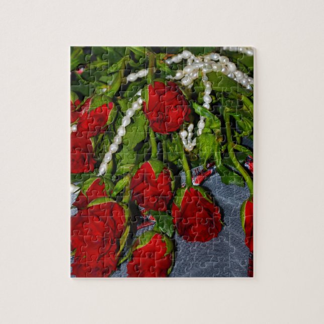 Rose und Perlen (Vertikal)