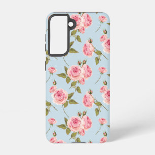 Rose- und Polka-Dots-Muster Samsung Galaxy Hülle
