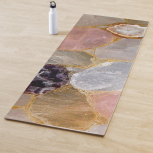 Rose und Quarz, Lila Amethyst Yoga Mat Yogamatte