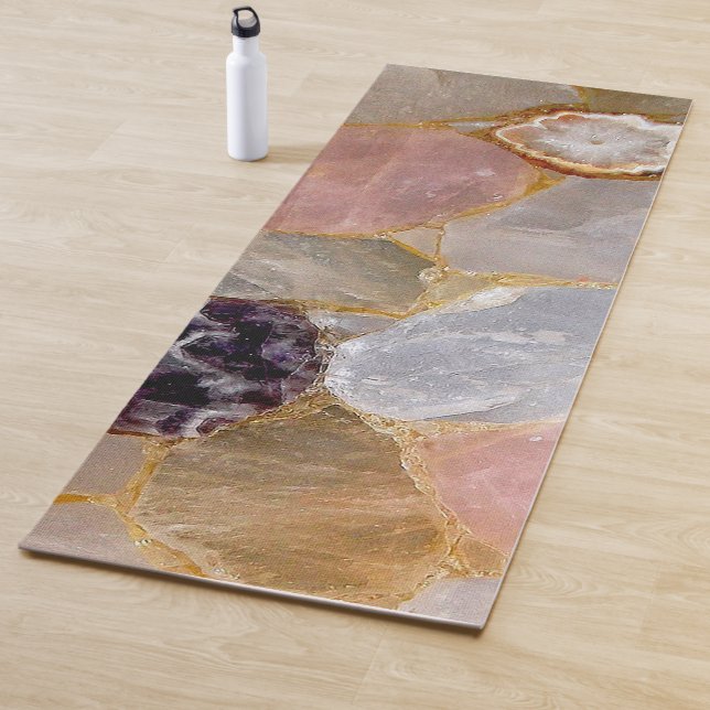 Rose und Quarz, Lila Amethyst Yoga Mat Yogamatte (Beispiel)