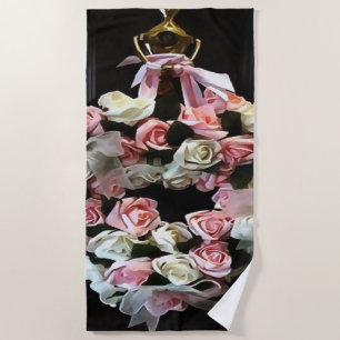 Rose und Ribbons Dekorationskranz Strandtuch