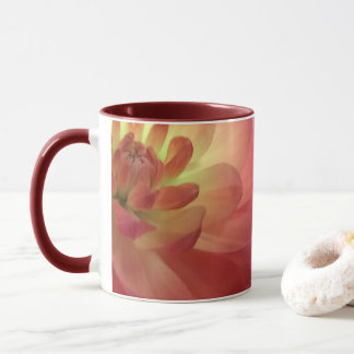 Rose und rosa Dalia Tasse