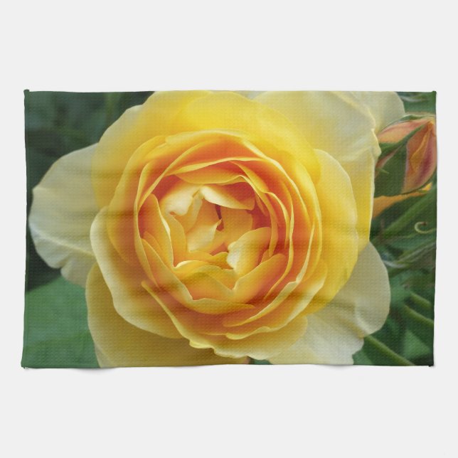 Rose und Rosebud Geschirrtuch (Horizontal)