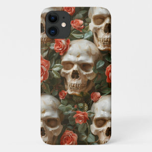 Rose und Schädel Case-Mate iPhone Hülle