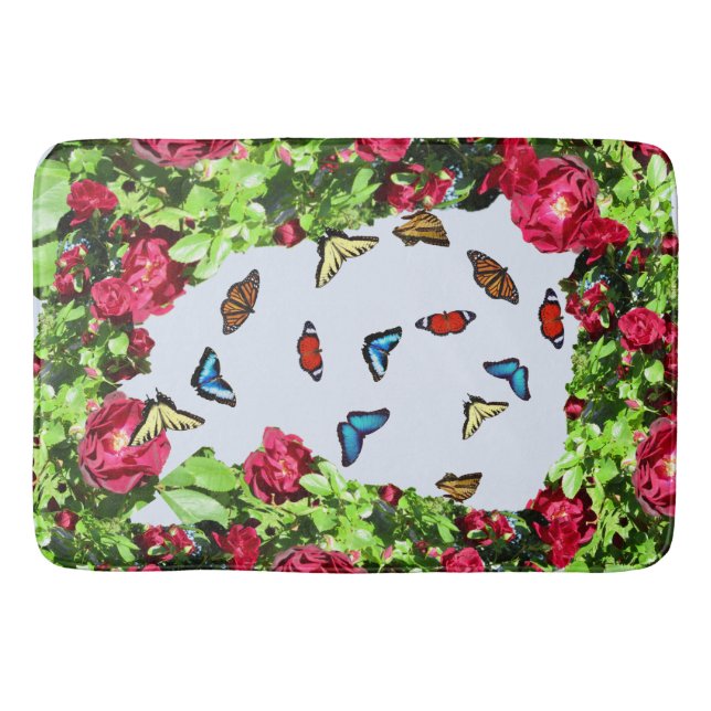 ROSE UND SCHALTFLÄDEN Badematte (Vorderseite)