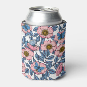 Rose und Schmetterlinge Dosenkühler