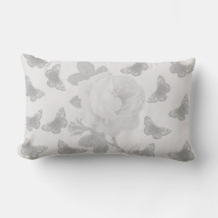 Rose und Schmetterlinge Lendenkissen