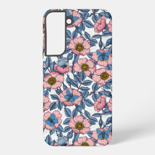 Rose und Schmetterlinge Samsung Galaxy Hülle