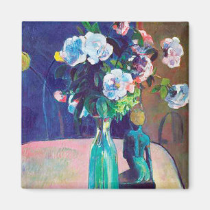 Rose und Statuette, Gauguin Magnet
