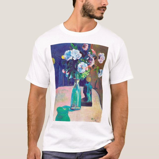 Rose und Statuette, Gauguin T-Shirt (Vorderseite)