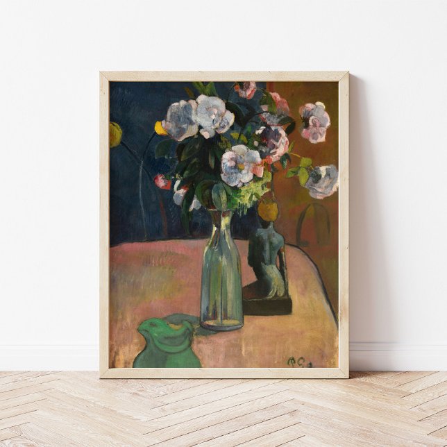 Rose und Statuette | Paul Gauguin Poster (Von Creator hochgeladen)
