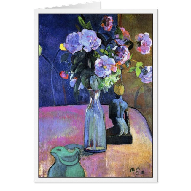 Rose und Statuette von Gauguin (Vorne)