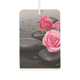 Rose und Steine Autolufterfrischer